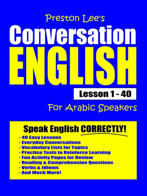 Title details for Preston Lee's Conversation English For Arabic Speakers Lesson 1 by Preston Lee - Available